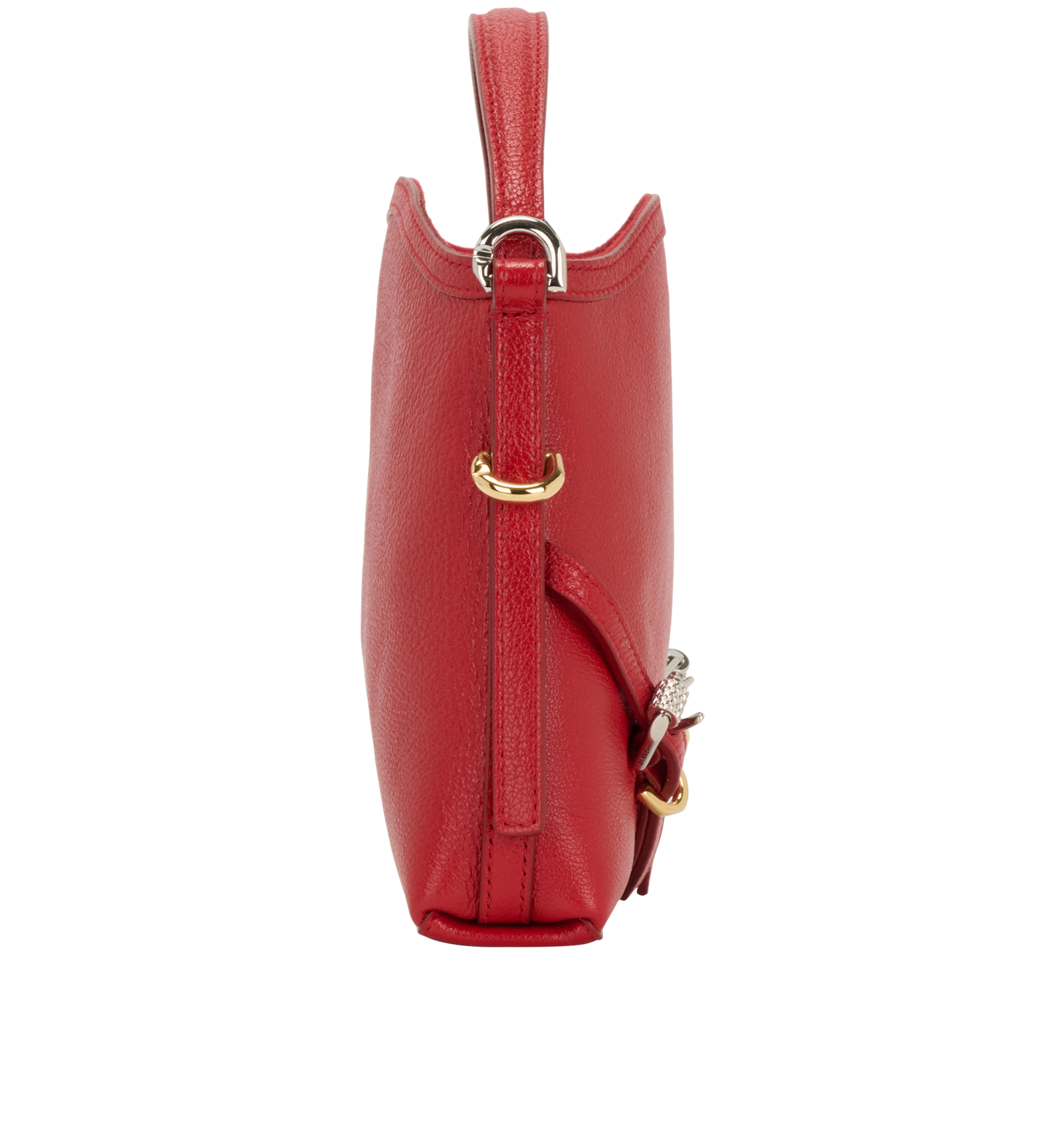 Voyou Nano, &pound;450, Handbags, Red, Leather, Side view